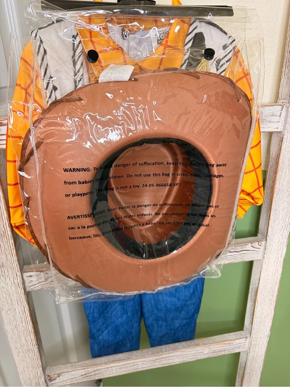 🎃🤠 Disney Toy Story Woody Baby Costume 6-12M Hat Belt Halloween